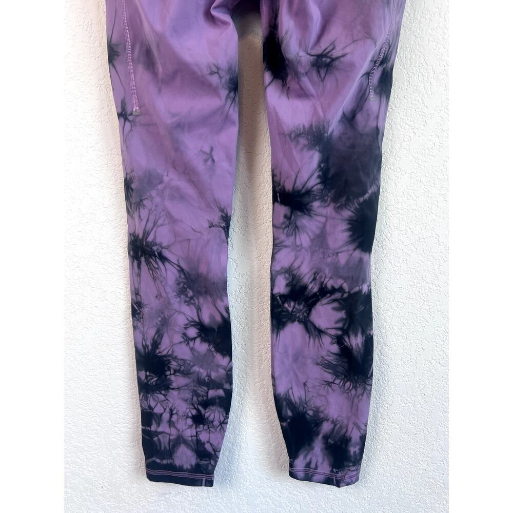Lululemon Power Thru High Rise Tight Purple Tie Dye Leggings Size 4 - Picture 5 of 8